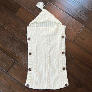 Baby knitted lounge stroller wrap sack